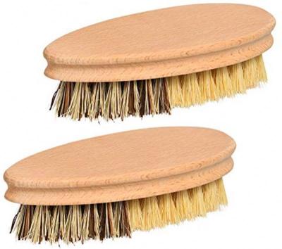 China Sustainable Natural Wooden Kitchen Veggie And Fruit Cleaning Scrubber for sale