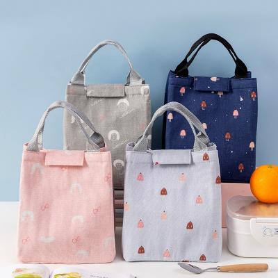 China Cartoon Lightweight Waterproof Magic Cartoon Kids Lunch Bag For School Children Canvas Breathable Cartoon Lunch Bag Cheap for sale