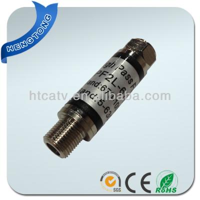 China Copper Cable TV Signal High Pass Filter 670-1000MHz for sale