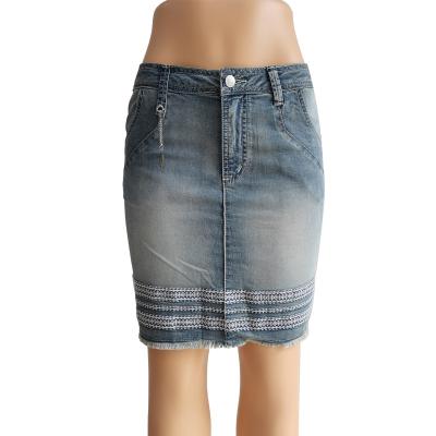 China Viable fadshion wholesales short ladies jeans skirt women denim skirt for sale