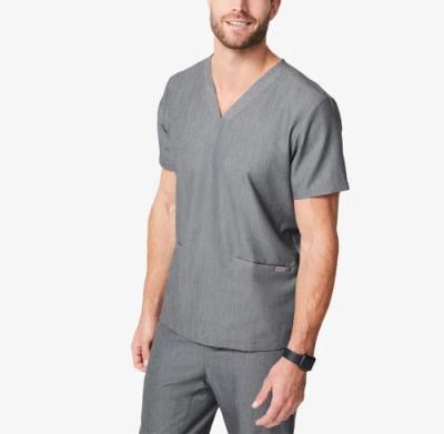 China Fashion Hospital Jogger Style Hospital Uniform Gray Color Scrub Suit Nurse Long Sleeves Nursing Uniform Nursing Scrub Suit Designs For Women for sale