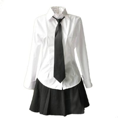 China School Uniform Shirt Rree Deisgns Girls School Uniform Top White Shirt With Black Skirt for sale