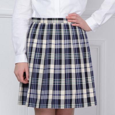 China School Clothes For Student Custom Design School Girls Summer Dress Pleated Skirt Quilting Plaid Student Custom Uniforms for sale