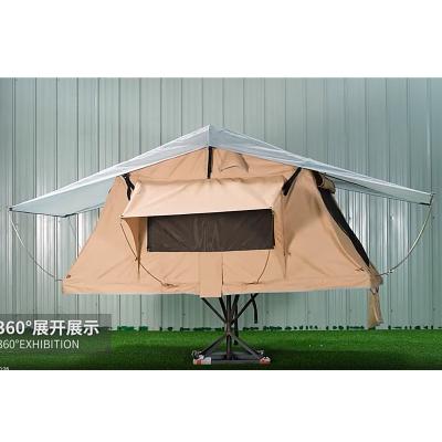 China Extended Type Waterproof Soft Outdoor Auto Car Tent Travel Car Shell Folding Self Propelled Shell Camper Tent for sale