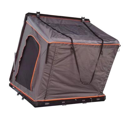 China Straight Tie Type Shell Waterproof Camping Rooftop Tent Aluminum Shell Tent Hard for RV Roof Tent for sale