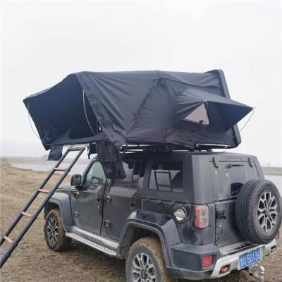 China Straight Tying Type Car Hard Roof Top Shell Tent With Luggage Rack Waterproof Hard Top Roof Tent for sale