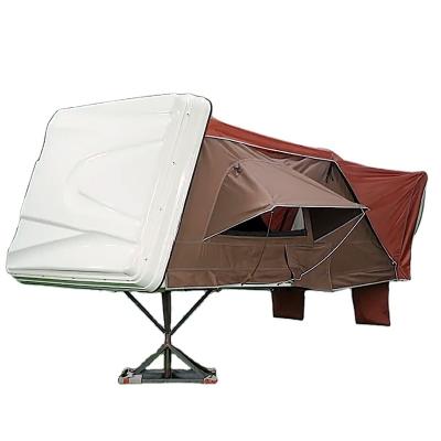 China Camouflage/Field Play ABS Shell In 1.6m Wide Ladder Side Opening Large Size Car Roof Top Tent for sale