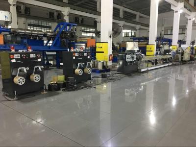 中国 機械0-120m/Min回線速度作る黄色い機械色のプラスチック革紐 販売のため