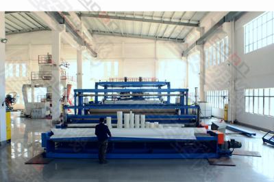 China 6000mm de Waterdichte Geomembrane van het de Machineblad van de Bladuitdrijving Capaciteit van de de Extrudermachine 1000kg/Hr Te koop