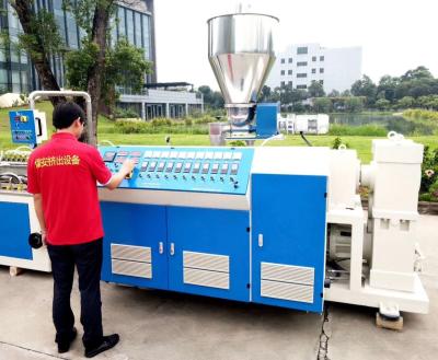 China Van het de Motor Plastic Profiel van Siemens de Uitdrijvingsmachine, pvc-Plafondcomité Productielijn Te koop