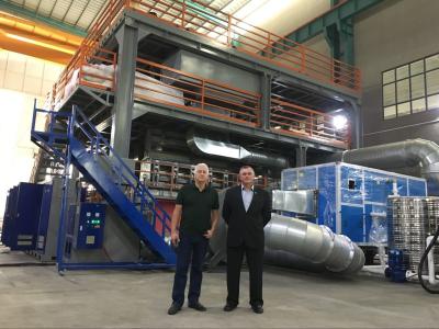 China Tela no tejida de AF-3200mm PP Spunbond que hace la máquina, cadena de producción no tejida de la tela de S SS SMS en venta