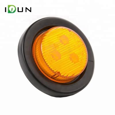 China PC Lens 2 Inch Round 3/4/6 Clearance Piranha LED Truck Side Trailer Beacon Lamp And Socket for sale