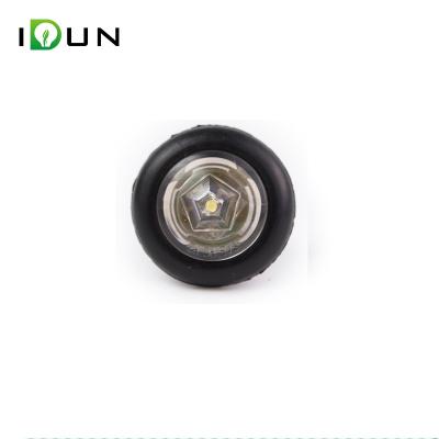 China PC Lens 3/4 Inch Truck Trailer Amber Clearance Marker LED White Clear Lamp 3/4