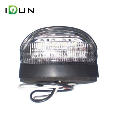 China PC Lens 2.5 Inch Auto Truck Trailer LED License Number Plate Light for sale