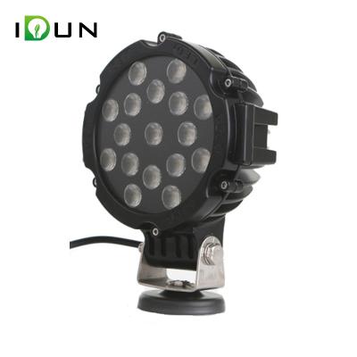 China 7 Inch 51W Black LED Car Truck ATV UTV SUV Offroad Tractor Boat 4X4 Work Light Driving Lamp 500 for sale