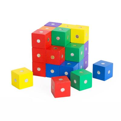 China Geometry Eco-friendly Material Magnetic Detachable Mathematical Volume Toys Cube Teaching Aids for sale