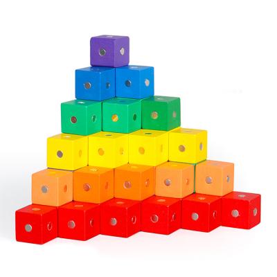 China Eco-friendly Material Volume Small Cube Box Kids Brain Development Hexagon Magnetic Toys for sale