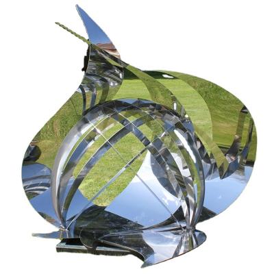 China China Factory Customization Stainless Steel Mirror Polished Garden Sculpture-1 for sale