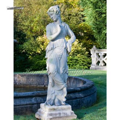 China Medium Custom Outdoor Garden Sculpture China Sculpture European Vintage With Art Maiden Statue Stone Sculpture for sale