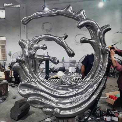 China China Custom Spray Stainless Steel Sculpture Garden Abstract Modern Art Sculpture for sale