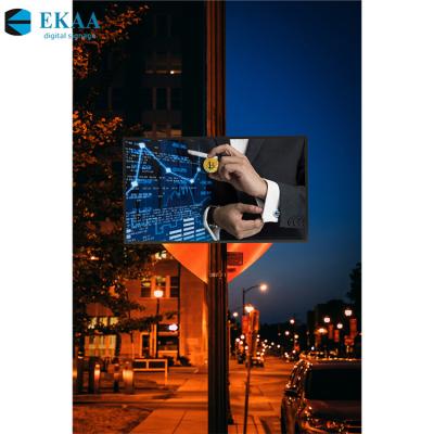 China EKAA Outdoor 55 Inch Wall Mounted Digital Signage Outdoor Advertising LCD Display Advertising Player for sale