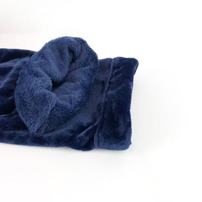 China High Quality QUICK DRY Flannel Fleece Knitted Folded Knitted Bathrobe Bath Robe For Bathroom for sale