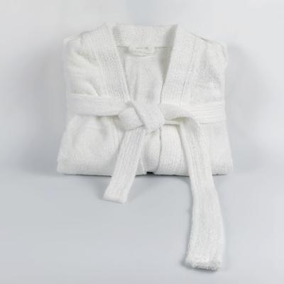 China Wholesale Microfiber QUICK DRY Fleece Folded Household Knitted Unisex Solid Bathrobe For Bathroom for sale