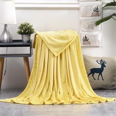 China Factory Supply Anti-Static Flannel Single Blanket Autumn And Winter Blanket Leisure Nap Blanket for sale