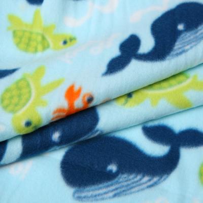 China Fashion Design Kids Cartoon Animal Folded Ploar Fleece Super Soft Baby Receiving Blanket for sale