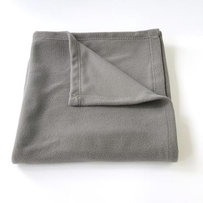 China New Design Gray Color Soft Handfeeling Airline Travel Plane Rpet Folded Solid Cover for sale