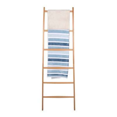 China Useful Eco-friendly Natural Color Design Ladder Storage Rack Bamboo 4 Stage For Home for sale