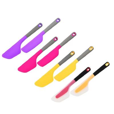 China Large Silicone Spatula Cake Cream Spatula Silicone Spatula Non Scraper Viable Heat Resistant Stick for Baking Baking and Mixing for sale