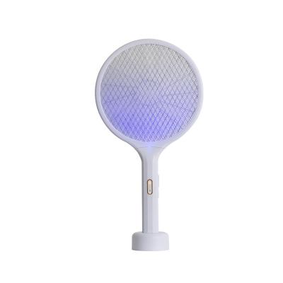 China Viable Dual Function Handheld Mosquito Swatter USB Rechargeable Electric Shock Mosquito Swatter Home Mosquito Killer 2 in 1 for sale