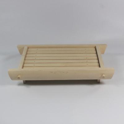 China Japan OEM Japan Style Restaurant Tableware Sashimi Dish Wooden Serving Tray for sale