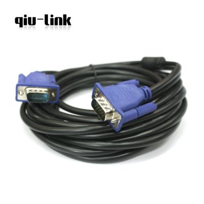 China Camera factory price high quality15 pin male to male 3+2 VGA connector cable 5M for sale