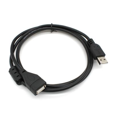 China Car USB 2.0 Extension Cable High Speed ​​Black USB Extender A Male To A Female M F Extender Cable for sale