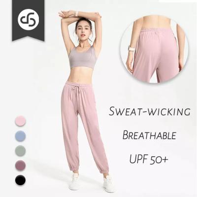 China 2022 Hotsale Women's Yoga Jogger Loose Pants Running Waist Quick Dry Custom Made Breathable Fitness High for sale