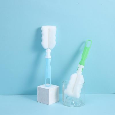 China Viable 20cm Household Cleaning Tools Sponge Bottle Cleaning Brush for sale