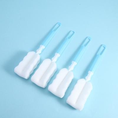 China Sustainable Easy Use Sponge Cleaning Bottle Brush With Plastic Handle for sale