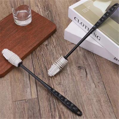 China Sustainable Long Handle Bottle Cleaner Jar Brush For Washing Long Narrow Neck Bottles Cleaning Brush for sale