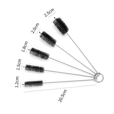 China 170mm Sustainable Household Tool Cup Scrubber Stainless Steel Brushes For Cleaning Straws for sale