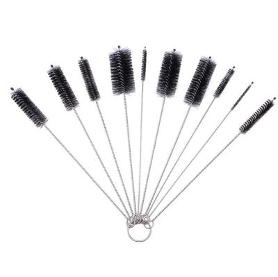 China Stainless Steel Viable Washing Nylon Brush Cleaner For Glass Straws for sale