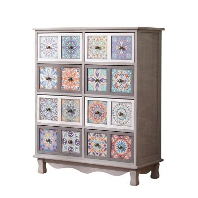 China Living room cabinet chest large of cheap wooden drawers solid wood customized handmade for sale