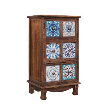 China Chest Of Drawers With Doors Leg Free Modern Bedroom Solid Wood Chest Of Drawers Retro Chest Of Drawers for sale