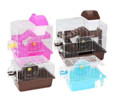 China Manufacturer Wholesale Custom Luxury Collapsible Carrier Castle Hamster Portable Stocked Cage for sale