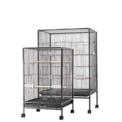 China Best Quality Metal Size Large Pet Bird Cages Pet Parrot House Stored Pet Cages Carriers Bird Breeding Large Foldable Bird Cage for sale