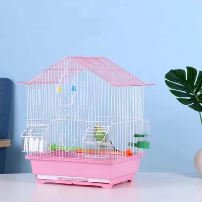 China RTS Canary Stainless Steel Separation Pet Bird Breeding Parrot Pigeon Stocked Steel Birds Cage for sale