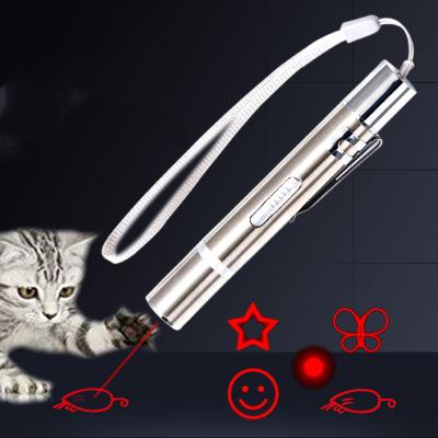 China New Come Viable Riddle 3 Interactive 7 Modes In 1 With 5 Models Cat Toy Pen Light Portable USB Laser Pet Training Tool for sale