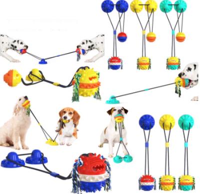 China Viable Hot Selling Molar Dog Chew Combination Bite Sucker Defective Shock Absorber Models Dog Toy Ball Molar Toy for sale