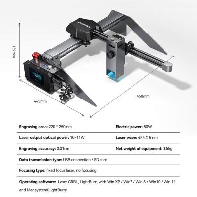 China Creative Automated Loading P9M50 Create Portable DIY Laser Engraving Printer for sale